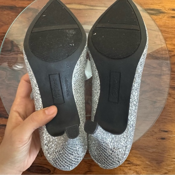 Fiona silver sparkly glittery heels size 8 - Picture 14 of 17